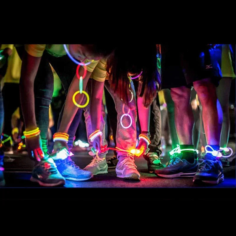 100 Pack Glow Sticks – Multicolor Bendable Glow Bracelets for Raves & Festivals