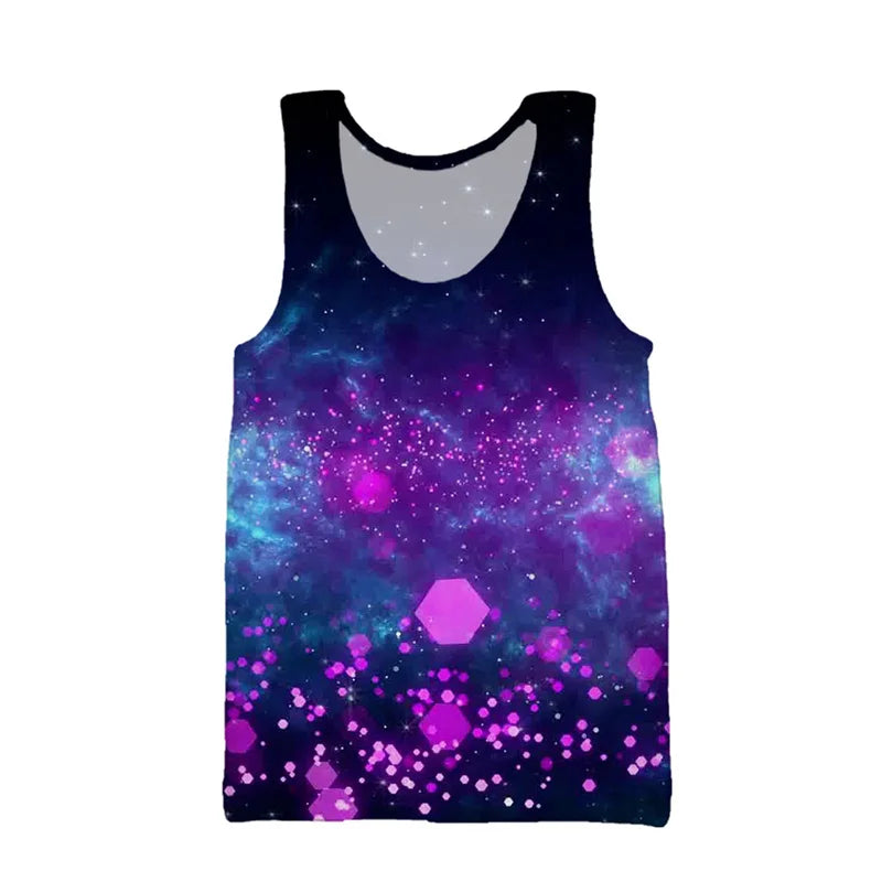 Colorful Psychedelic Tank Top – Trippy Festival Beachwear