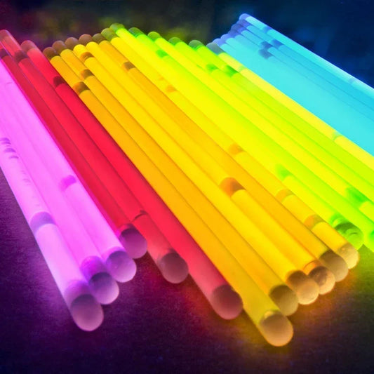 100 Pack Glow Sticks – Multicolor Bendable Glow Bracelets for Raves & Festivals