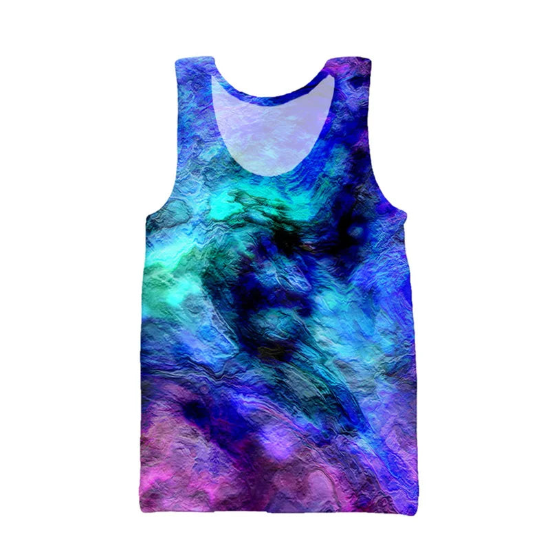 Colorful Psychedelic Tank Top – Trippy Festival Beachwear