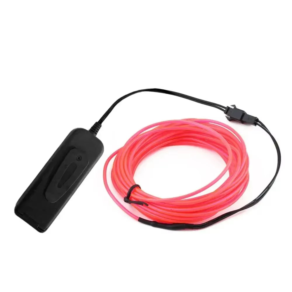 EL Wire LED Glow Cable – Neon Rave & Festival Light Decoration