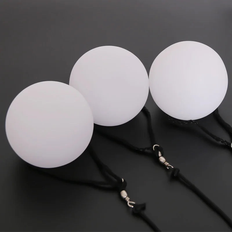Belly Dance RGB LED POI Balls – Color-changing flow props for raves & festivals