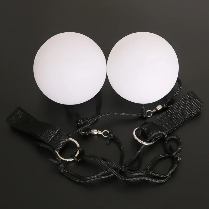 Belly Dance RGB LED POI Balls – Color-changing flow props for raves & festivals