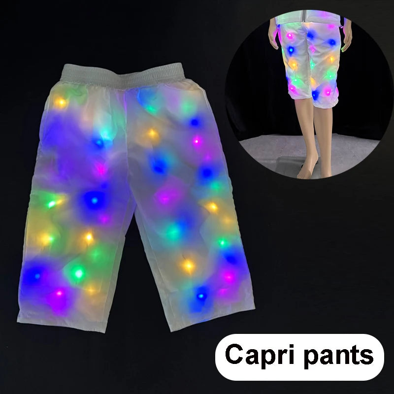 LED Light Up Jacket – Luminous Rave & Festival Performance Costume