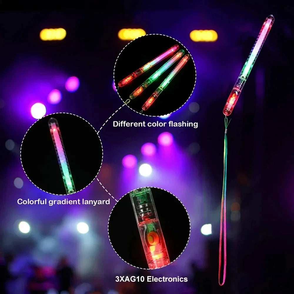 LED Glow Stick – Colorful Fiber Optic Party Wand (5 or 10 Pcs)