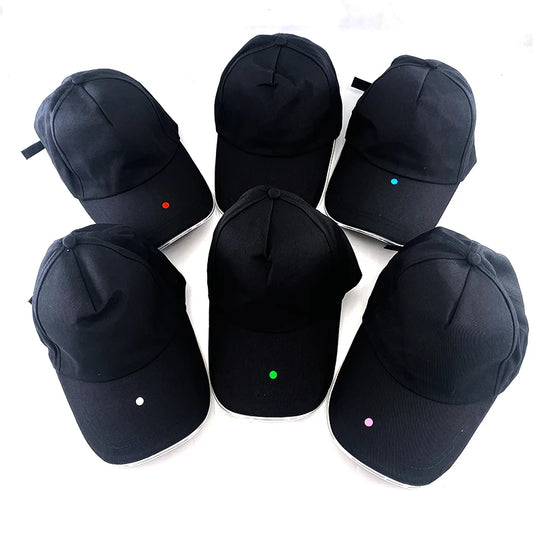 Adult LED Optical Fiber Baseball Cap – Glowing Party Hat for Raves & Festivals