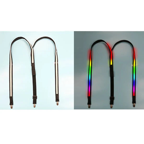 LED Suspenders & Bow Tie Set – Glowing Festival Party Accessories