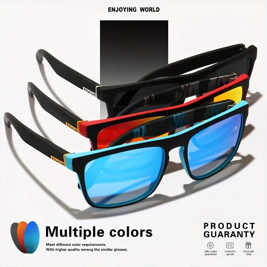 Vintage Square Polarized Rave Sunglasses – Stylish UV400 Eyewear for Festivals & Outdoor Events