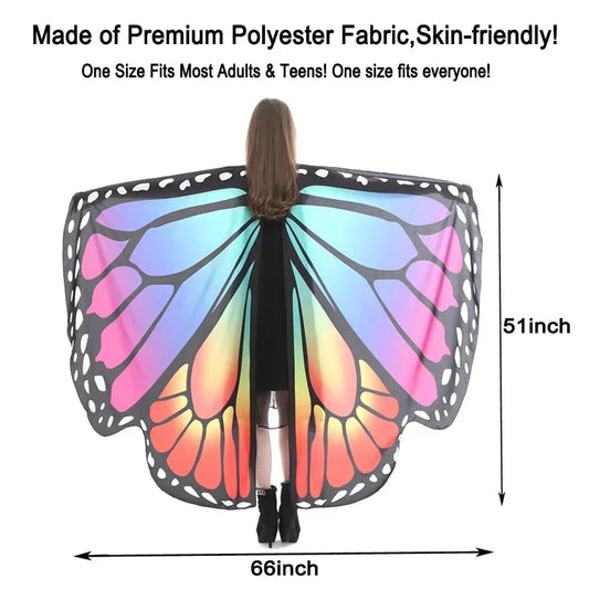 Butterfly Wings Costume – Anime Cosplay Cape for Kids & Adults Party Halloween