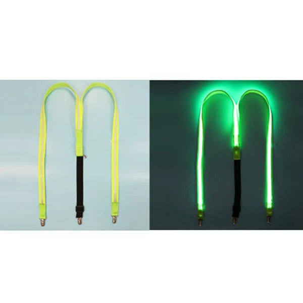 LED Suspenders & Bow Tie Set – Glowing Festival Party Accessories