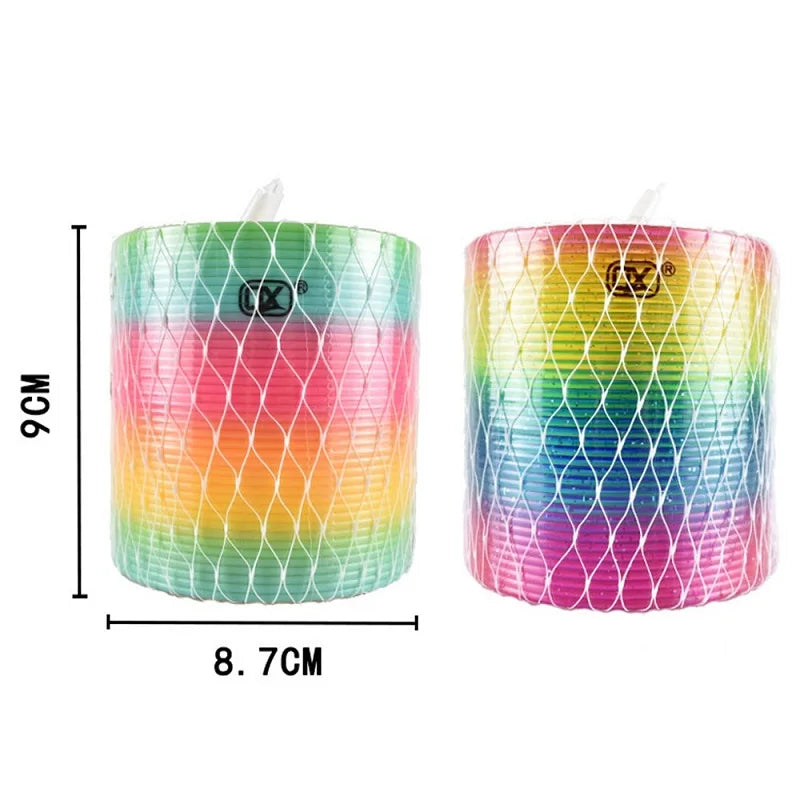 Colorful Rainbow Slinky Spring – Fun Festival Toy & Dance Prop for Raves