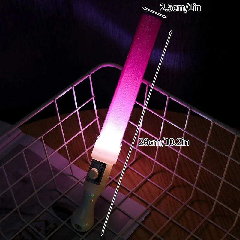 Battery Powered LED Glow Stick – 15-Color Light Stick for Festivals & Concerts
