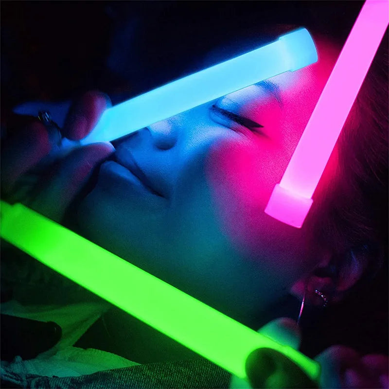Glow Sticks with Hook – 4/6 Inch Fluorescent Festival Light Sticks