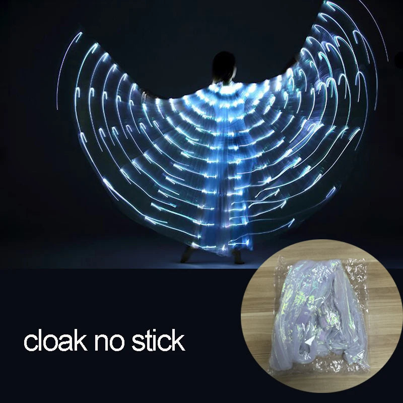 LED Butterfly Wing Glow Costume – Festival & Rave Dance Cloak