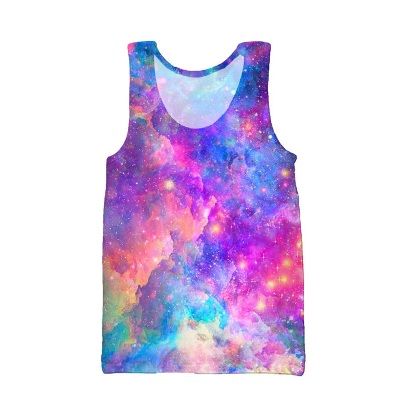 Colorful Psychedelic Tank Top – Trippy Festival Beachwear