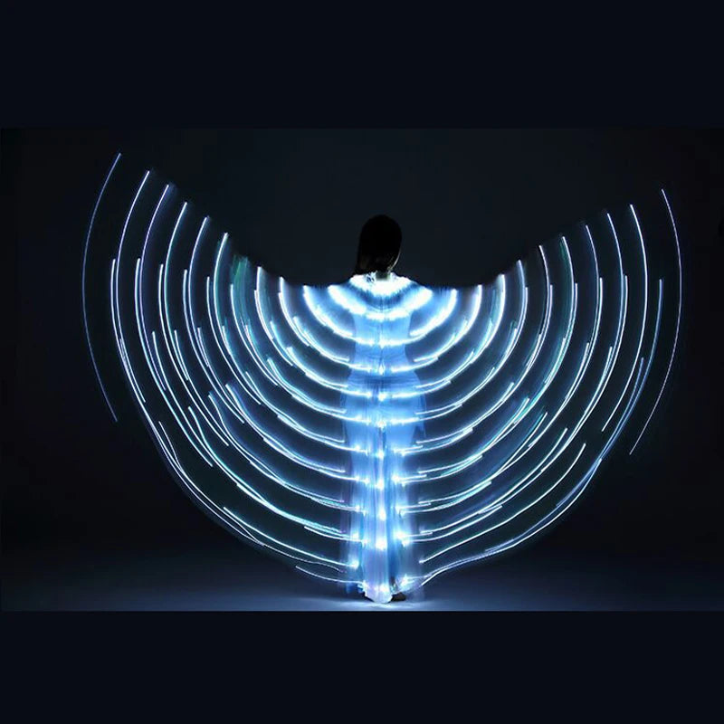 LED Butterfly Wing Glow Costume – Festival & Rave Dance Cloak