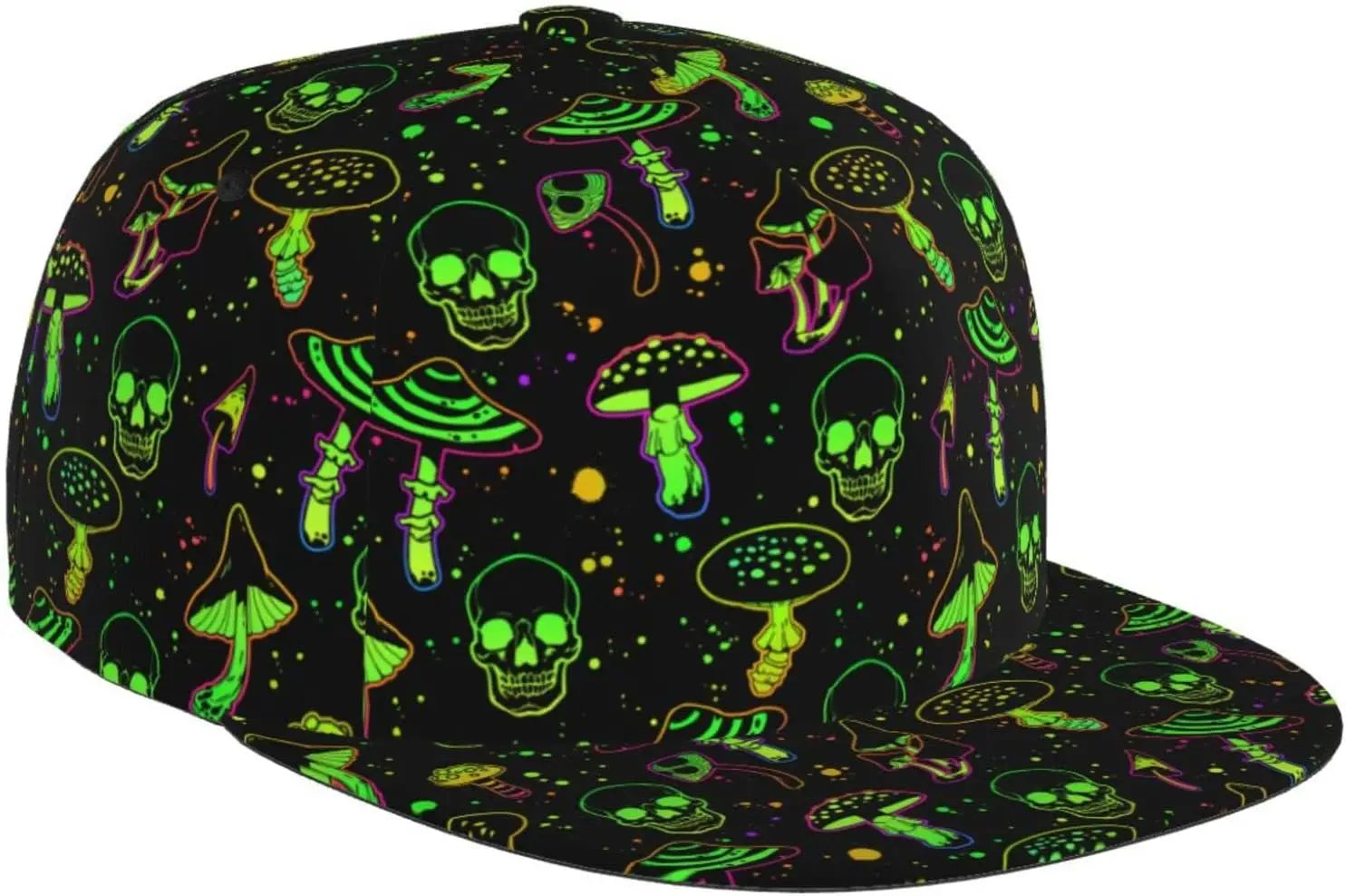 Psychedelic Snapback Hat – Trippy Flat Bill Festival Cap