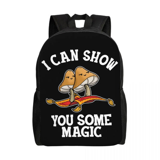 Magic Mushroom Rave & Festival Backpack – Psychedelic Lightweight Daypack for Men & Women