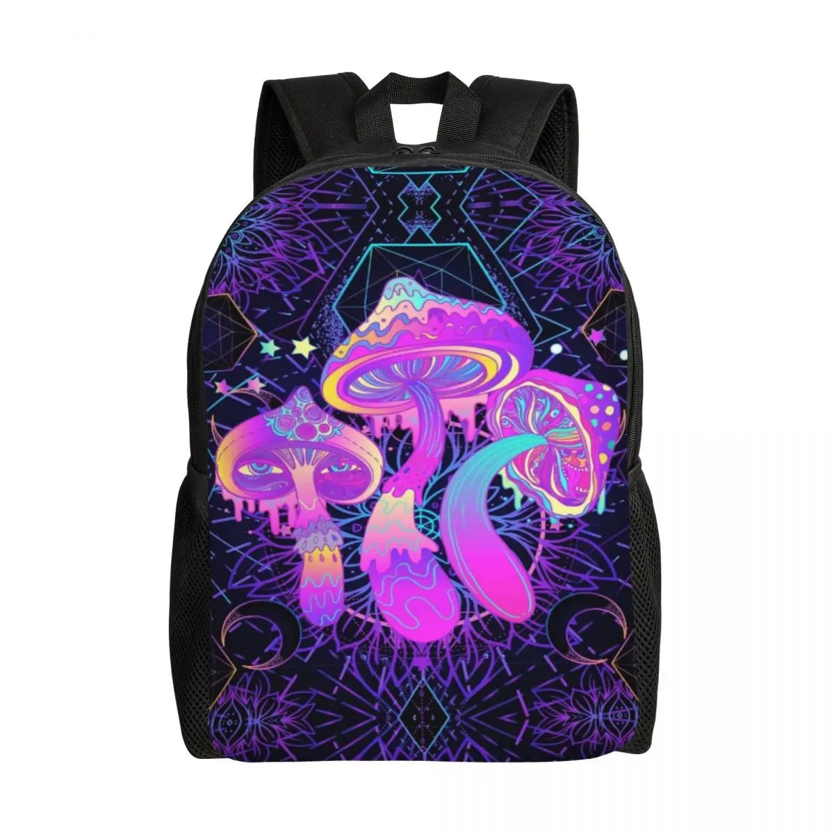 Magic Mushroom Rave & Festival Backpack – Psychedelic Lightweight Daypack for Men & Women