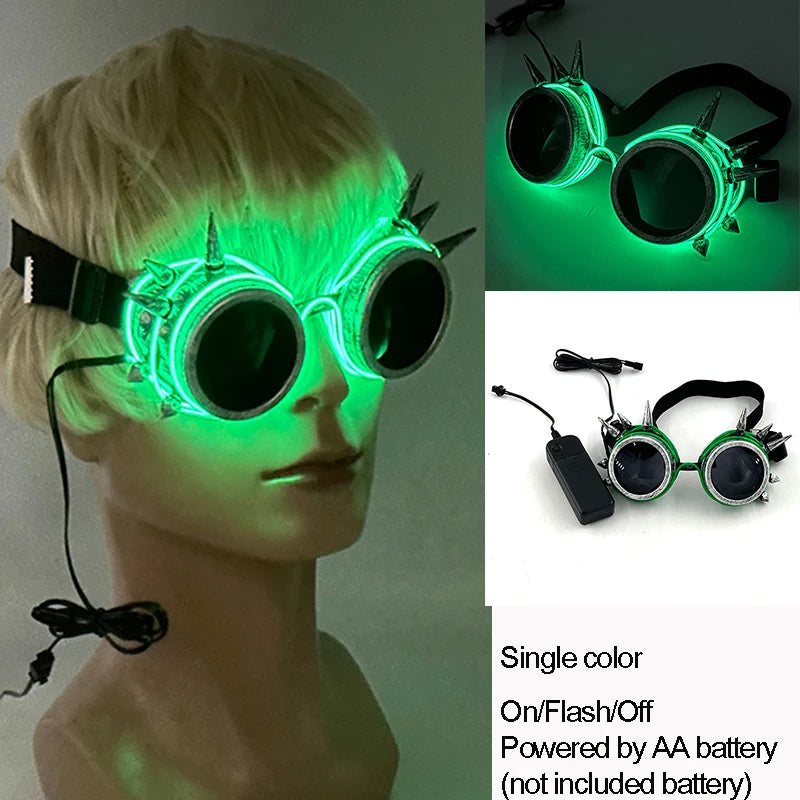 LED Rave Glasses – Colorful Glowing Neon Party Shades