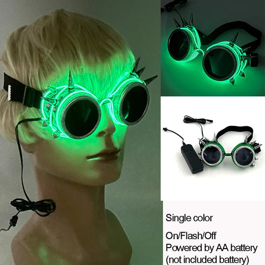 LED Rave Glasses – Colorful Glowing Neon Party Shades