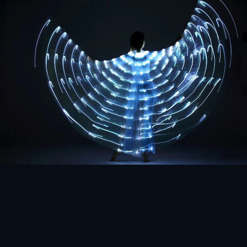LED Butterfly Wing Glow Costume – Festival & Rave Dance Cloak