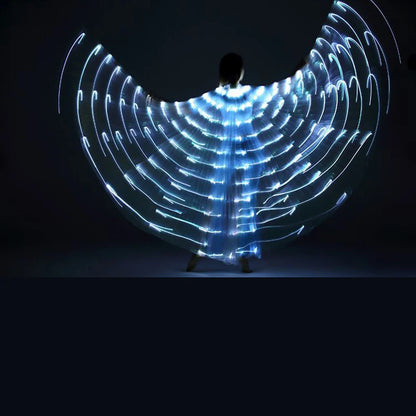 LED Butterfly Wing Glow Costume – Festival & Rave Dance Cloak