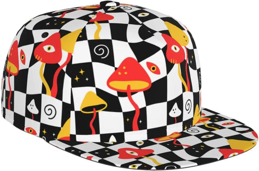 Psychedelic Snapback Hat – Trippy Flat Bill Festival Cap