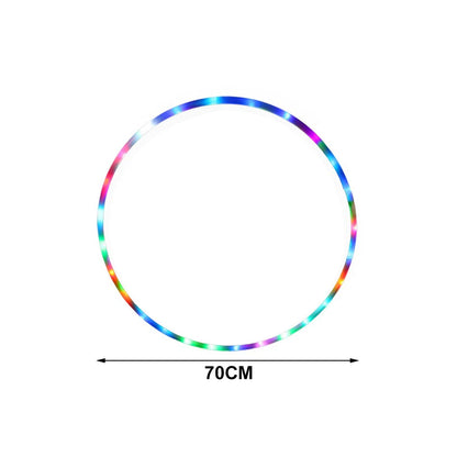 LED Festival Hoop – Removable glowing fitness circle for raves and parties