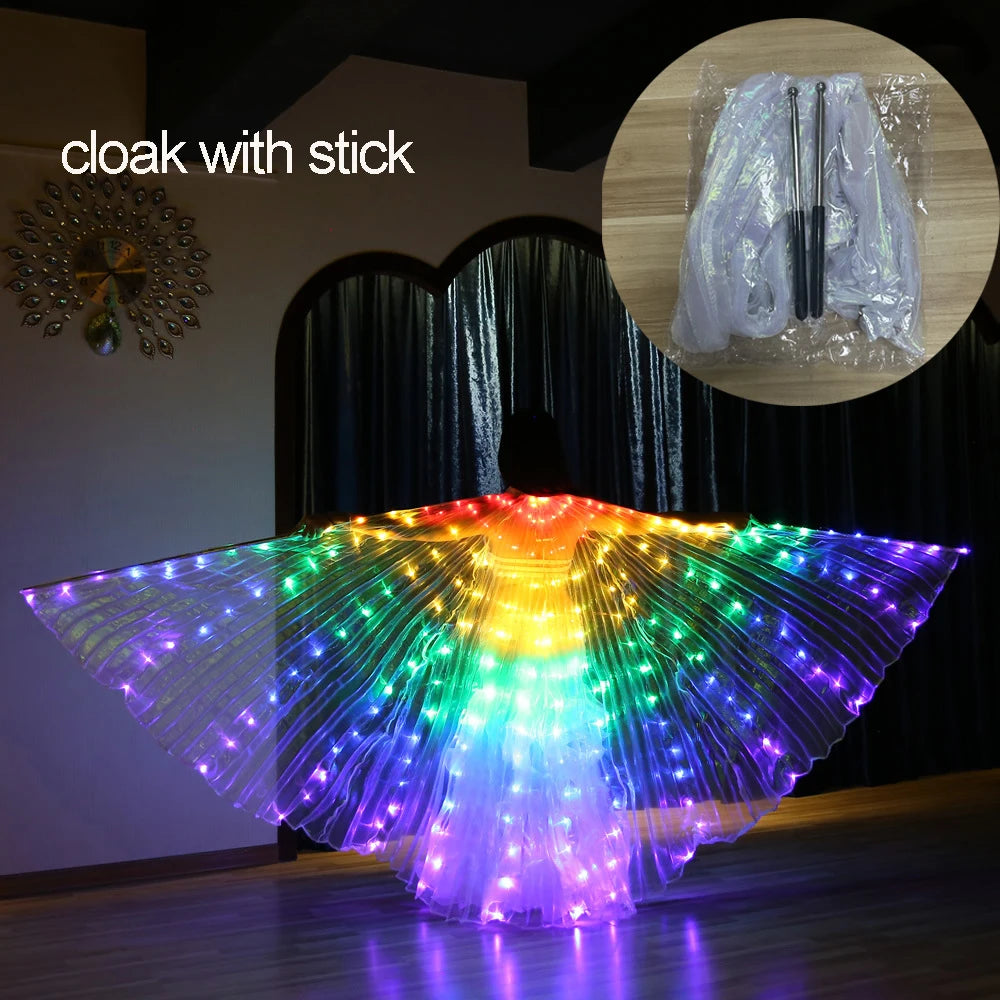 LED Butterfly Wing Glow Costume – Festival & Rave Dance Cloak