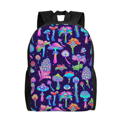 Magic Mushroom Rave & Festival Backpack – Psychedelic Lightweight Daypack for Men & Women