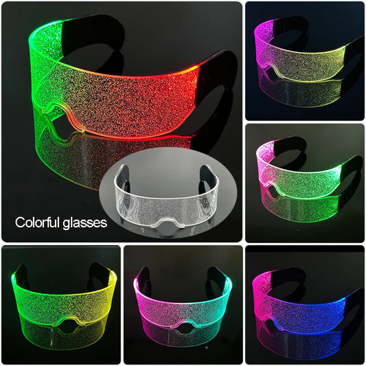 LED Rave Glasses – Colorful Glowing Neon Party Shades