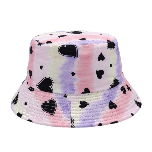Graffiti Print Bucket Hat – Cotton Streetwear Sun Hat for Raves & Festivals