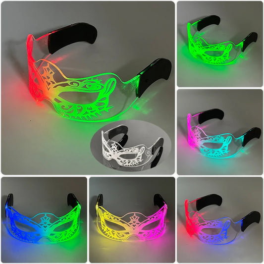 LED Rave Glasses – Colorful Glowing Neon Party Shades