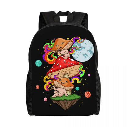 Magic Mushroom Rave & Festival Backpack – Psychedelic Lightweight Daypack for Men & Women
