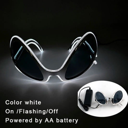 Bug Eye LED Rave Glasses – Colorful Glowing Neon Party Shades