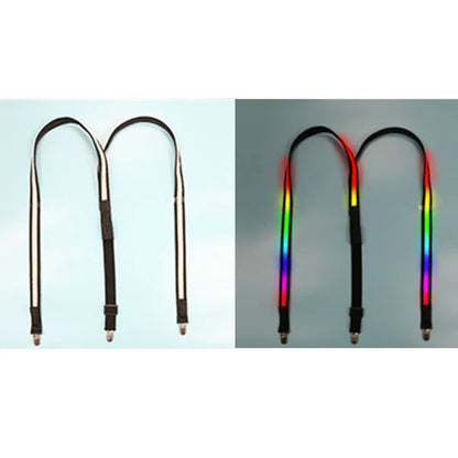 LED Suspenders & Bow Tie Set – Glowing Festival Party Accessories