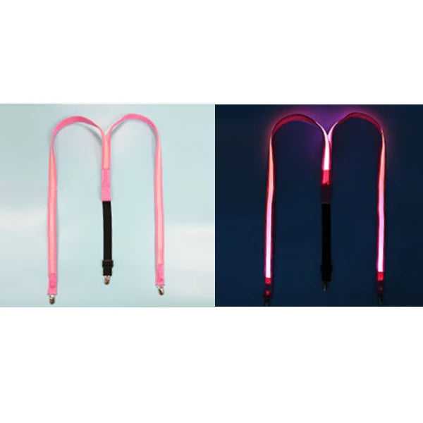 LED Suspenders & Bow Tie Set – Glowing Festival Party Accessories