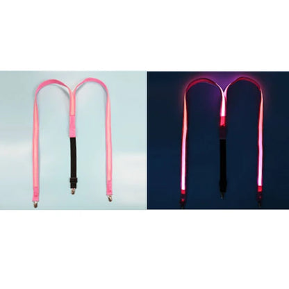LED Suspenders & Bow Tie Set – Glowing Festival Party Accessories