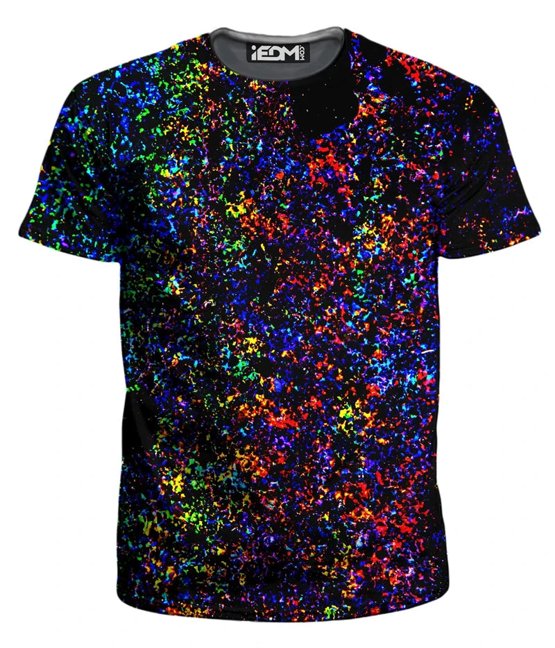 Psychedelic 3D Print T-Shirt – Oversized Trippy Festival Top for Men
