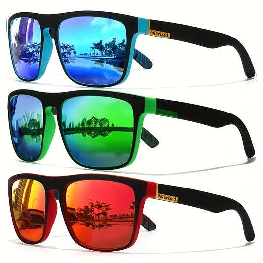 Vintage Square Polarized Rave Sunglasses – Stylish UV400 Eyewear for Festivals & Outdoor Events