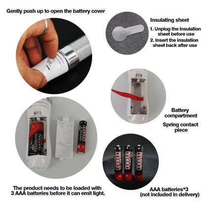 Battery Powered LED Glow Stick – 15-Color Light Stick for Festivals & Concerts