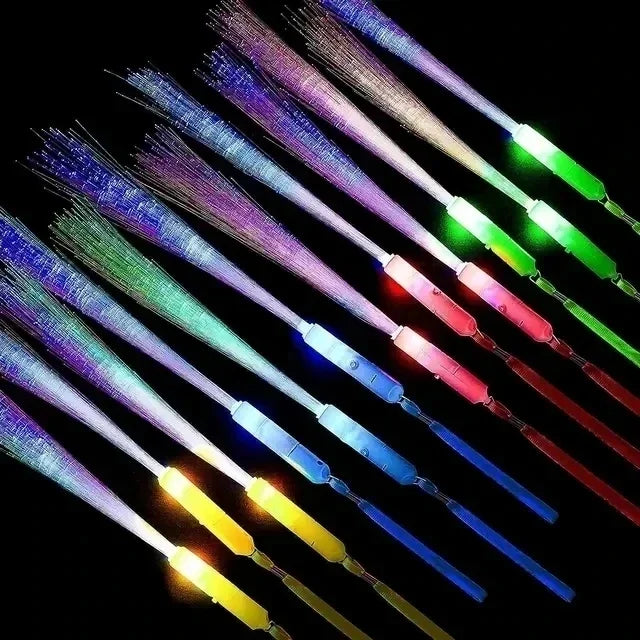 LED Glow Stick – Colorful Fiber Optic Party Wand (5 or 10 Pcs)