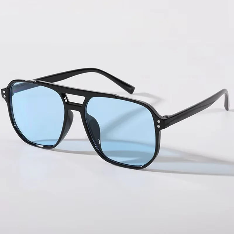 Vintage Festival Sunglasses – Big Square UV400 Rave Shades