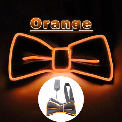 LED Suspenders & Bow Tie Set – Glowing Festival Party Accessories