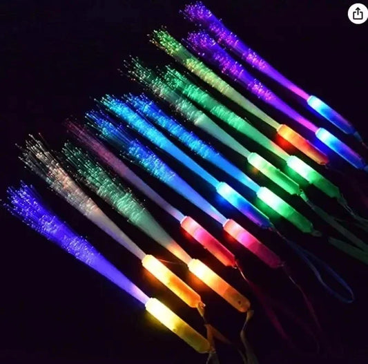 LED Glow Stick – Colorful Fiber Optic Party Wand (5 or 10 Pcs)