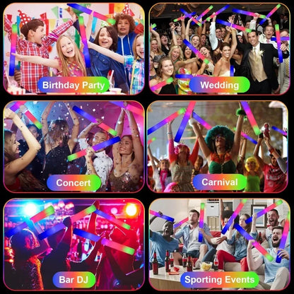 LED Glow Sticks Party Supplies – Raves & Festival Light Props