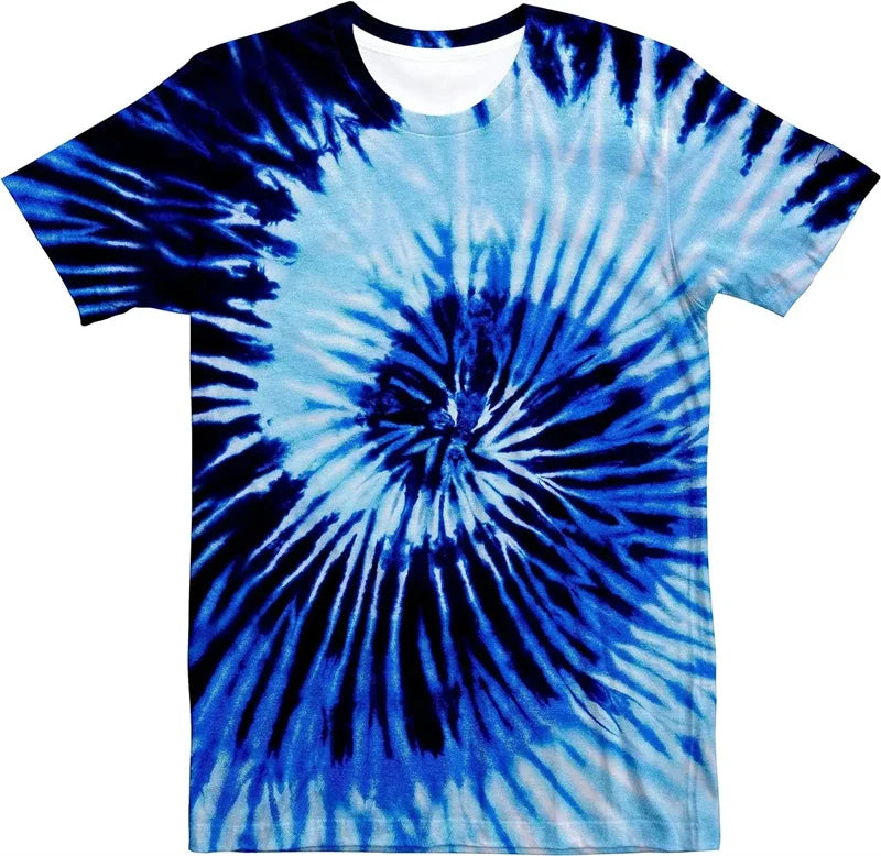 Retro Neon Psychedelic T-Shirt – Trippy Tie-Dye Gradient Festival Top