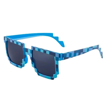 Retro Pixel Festival Sunglasses – 8-Bit Style Rave Glasses for Parties & Festivals