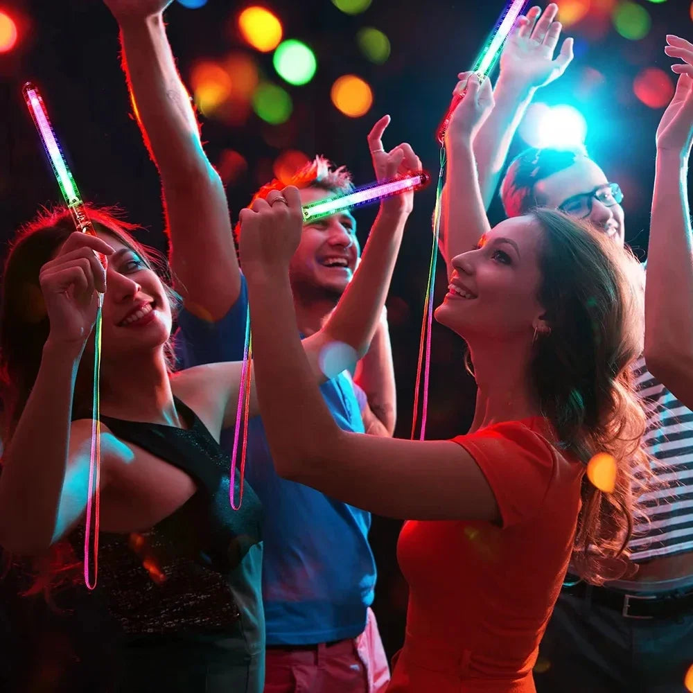 LED Glow Stick – Colorful Fiber Optic Party Wand (5 or 10 Pcs)